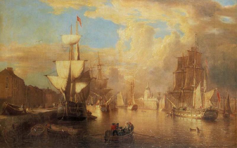 Thomas Pakenham Dublin harbour with the domed Custom House in the background Germany oil painting art